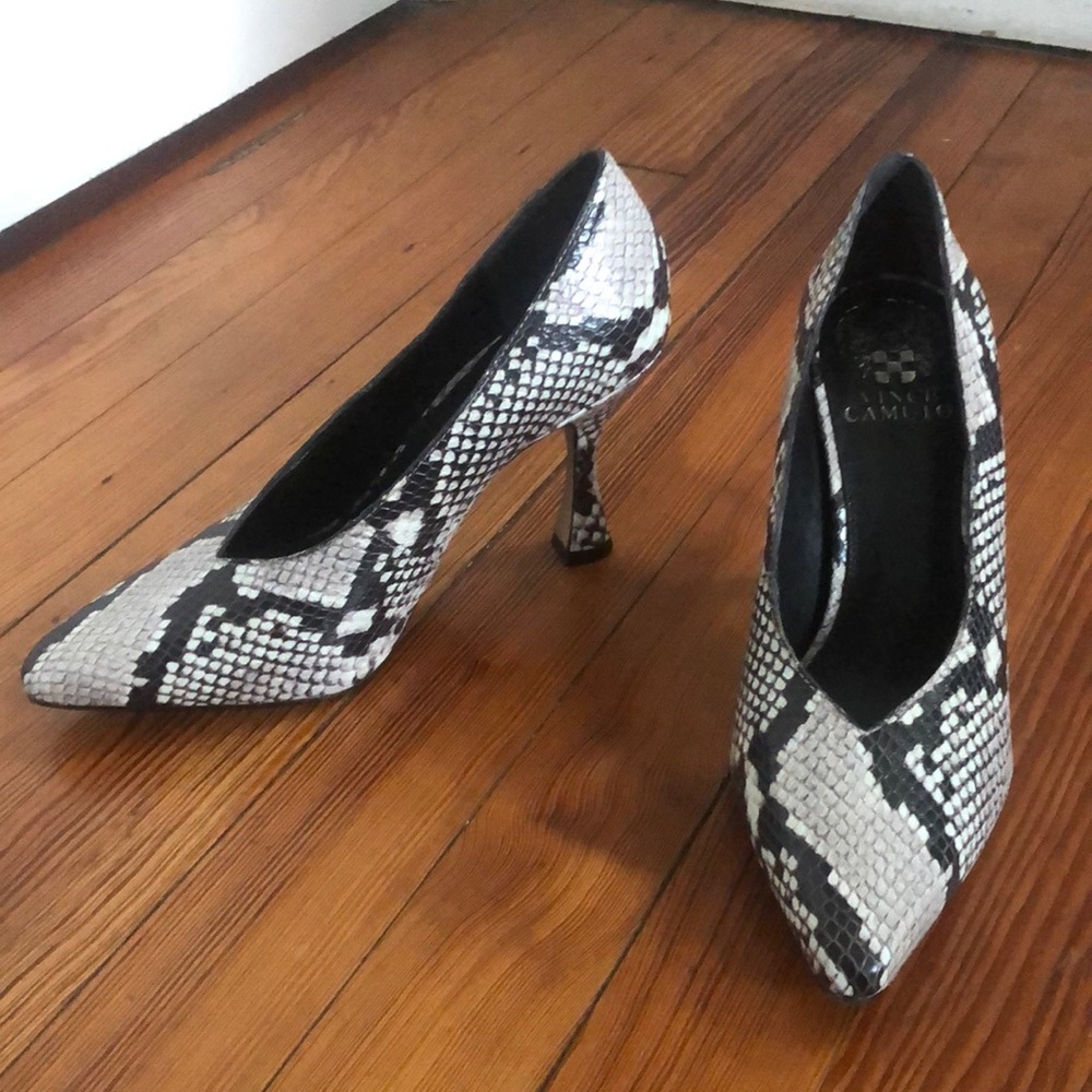 Vince Camuto “Ishani” Pointed Toe Python Pump - image 1